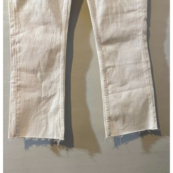 H&M High‑Waist Cropped Flare Jeans White US 2 / EUR 34 NWT - Picture 4 of 7